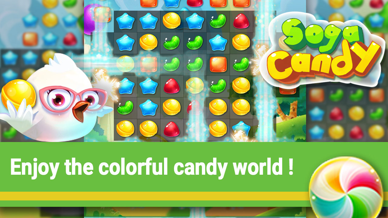 Enjoy the colorful candy world!